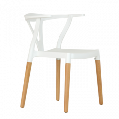Стул Barneo N-218 Wishbone интерьерный кухонный белый в Карталах - kartaly.mebel24.online | фото