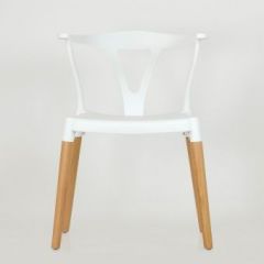 Стул Barneo N-218 Wishbone интерьерный кухонный белый в Карталах - kartaly.mebel24.online | фото 3