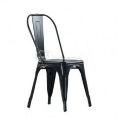 Стул Barneo N-240 Tolix (RAL9017 Черный) в Карталах - kartaly.mebel24.online | фото