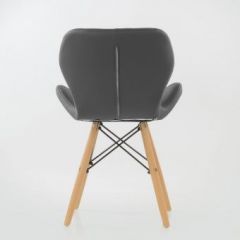 Стул Barneo N-42 Perfecto PU серый в Карталах - kartaly.mebel24.online | фото 3