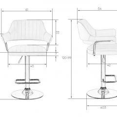 Стул барный DOBRIN CHARLY LM-5019 (белый) в Карталах - kartaly.mebel24.online | фото 2