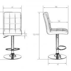 Стул барный DOBRIN KRUGER LM-5009 (белый) в Карталах - kartaly.mebel24.online | фото 2