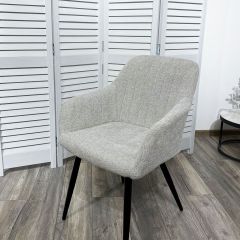Стул BRANDY WZ2042-19 галечный серый фактурный велюр/ черный каркас М-City в Карталах - kartaly.mebel24.online | фото 5