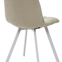 Стул CHILLI SQUARE UF860-01B бежевый, ткань/ белый каркас М-City в Карталах - kartaly.mebel24.online | фото 2
