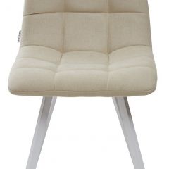 Стул CHILLI SQUARE UF860-01B бежевый, ткань/ белый каркас М-City в Карталах - kartaly.mebel24.online | фото 3