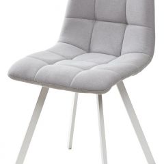 Стул CHILLI SQUARE UF860-02B серо-голубой, ткань/ белый каркас М-City в Карталах - kartaly.mebel24.online | фото