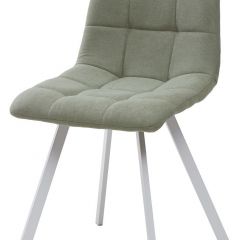 Стул CHILLI SQUARE UF860-11B мятный, ткань/ белый каркас М-City в Карталах - kartaly.mebel24.online | фото