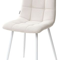 Стул CHILLI UF860-01B бежевый, ткань/белый каркас М-City в Карталах - kartaly.mebel24.online | фото