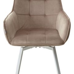 Стул MAVERICK 360 град. поворот. BLUVEL-40 BEIGE/ белый каркас, М-City в Карталах - kartaly.mebel24.online | фото 7