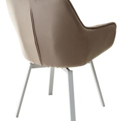 Стул MAVERICK 360 град. поворот. BLUVEL-40 BEIGE/ белый каркас, М-City в Карталах - kartaly.mebel24.online | фото 9