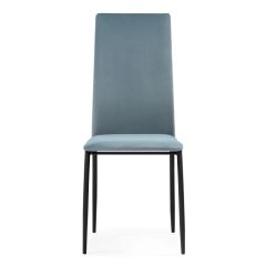 Стул на металлокаркасе Tod light blue / black в Карталах - kartaly.mebel24.online | фото