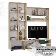 ФЛАЙ Центральная секция ЦС-01 (дуб сонома/белый) в Карталах - kartaly.mebel24.online | фото 4