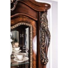 Витрина одностворчатая Джоконда (корень дуба глянец) в Карталах - kartaly.mebel24.online | фото 3