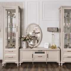 Витрина одностворчатая Мокко (бежевый) в Карталах - kartaly.mebel24.online | фото 3