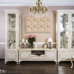 Витрина одностворчатая Патрисия (крем корень глянец) в Карталах - kartaly.mebel24.online | фото 3