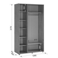 ЗАРА Шкаф 3-х створчатый 2 в Карталах - kartaly.mebel24.online | фото 2