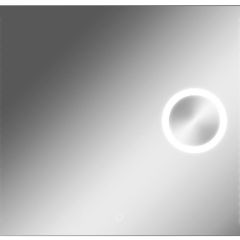 Зеркало Cosmo 100 alum (линза) с подсветкой Sansa (SCL1026Z) в Карталах - kartaly.mebel24.online | фото