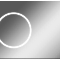 Зеркало Eclipse 100 black с подсветкой Sansa (SE1032Z) в Карталах - kartaly.mebel24.online | фото
