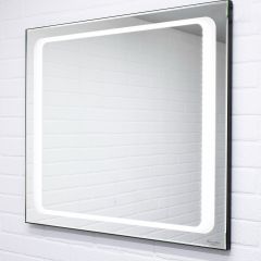 Зеркало Galaxy 90 black с подсветкой Sansa (SG1061Z) в Карталах - kartaly.mebel24.online | фото 2