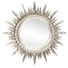 Зеркало круглое серебро (1810(1) в Карталах - kartaly.mebel24.online | фото
