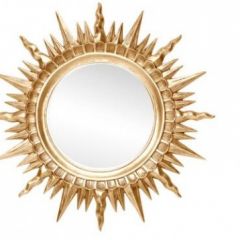 Зеркало круглое золото (1810(1) в Карталах - kartaly.mebel24.online | фото 1