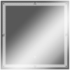 Зеркало Паликир 700х700 с подсветкой Домино (GL7051Z) в Карталах - kartaly.mebel24.online | фото