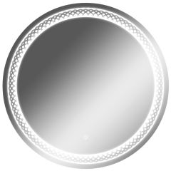 Зеркало Прая 700х700 с подсветкой Домино (GL7048Z) в Карталах - kartaly.mebel24.online | фото
