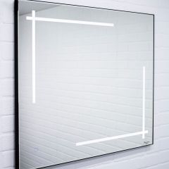 Зеркало Ray 120 black с подсветкой Sansa (SR1034Z) в Карталах - kartaly.mebel24.online | фото 3