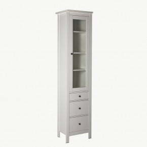 2.08.07.120.1 САГА шкаф с витриной 50 белый RU в Карталах - kartaly.mebel24.online | фото 2
