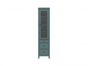 2.08.07.120.6 САГА шкаф с витриной 50 темно-бирюзовый RU в Карталах - kartaly.mebel24.online | фото 2