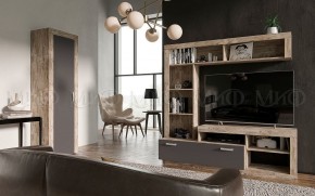 Ангара Шкаф 2-х створчатый (Графит/дуб юкон) в Карталах - kartaly.mebel24.online | фото 3
