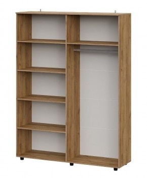 БАЙКАЛ Шкаф четырехстворчатый (Графит/Дуб золотой) в Карталах - kartaly.mebel24.online | фото 2