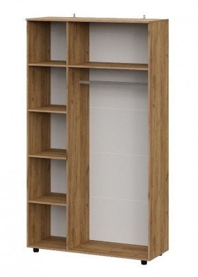 БАЙКАЛ Шкаф трехстворчатый (Графит/Дуб золотой) в Карталах - kartaly.mebel24.online | фото 2