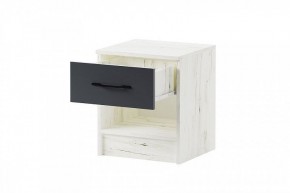 БЕАТРИС Тумба прикроватная (дуб крафт белый/антрацит) в Карталах - kartaly.mebel24.online | фото 2