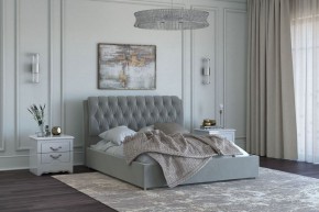 БЕЛИСТА Кровать 1400 серо-бежевый (экокожа) в Карталах - kartaly.mebel24.online | фото 2