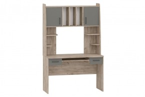 БЕТА Стол рабочий (дуб крафт серый/графит) в Карталах - kartaly.mebel24.online | фото 1