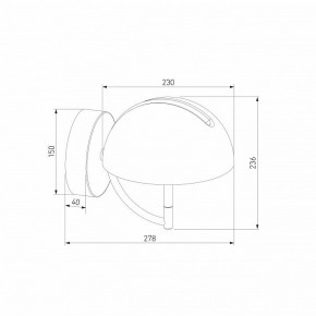Бра Eurosvet Emisfero 50083/1 LED золото в Карталах - kartaly.mebel24.online | фото 3