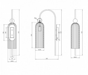 Бра Maytoni Antic MOD302WL-01CG в Карталах - kartaly.mebel24.online | фото 3