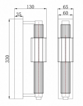 Бра Maytoni Verticale MOD308WL-L9CG3K в Карталах - kartaly.mebel24.online | фото 3