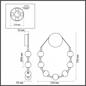 Бра Odeon Light Crystal 5007/25WL в Карталах - kartaly.mebel24.online | фото 4