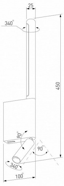Бра с подсветкой Elektrostandard Sarca a066400 в Карталах - kartaly.mebel24.online | фото 5
