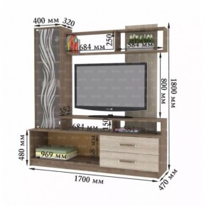 ДАРЬЯ Гостиная (Крафт серый/Крафт белый) в Карталах - kartaly.mebel24.online | фото 8
