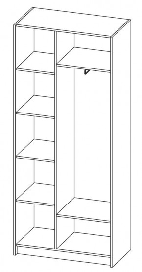 ДАРЬЯ Шкаф (Крафт серый/Крафт белый) гостиная в Карталах - kartaly.mebel24.online | фото 6