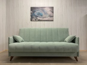 Диван Престиж-3 (НПБ) велюр Sensey mist green в Карталах - kartaly.mebel24.online | фото