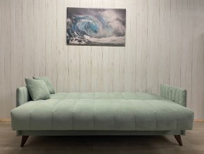 Диван Престиж-3 (НПБ) велюр Sensey mist green в Карталах - kartaly.mebel24.online | фото 3
