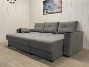 Диван угловой Комфорт-3 (НПБ+МДФ) велюр Galaxy Lite 26 в Карталах - kartaly.mebel24.online | фото 3