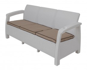 Диван Yalta Premium Sofa 3 Set (Ялта) белый (+подушки под спину) в Карталах - kartaly.mebel24.online | фото