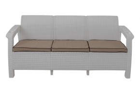 Диван Yalta Premium Sofa 3 Set (Ялта) белый (+подушки под спину) в Карталах - kartaly.mebel24.online | фото 2