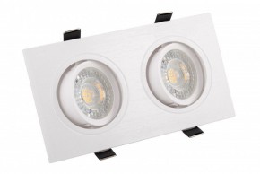 DK3022-WH Встраиваемый светильник, IP 20, 10 Вт, GU5.3, LED, белый, пластик в Карталах - kartaly.mebel24.online | фото 1