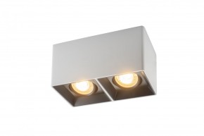 DK3035-WB Светильник накладной IP 20, 10 Вт, GU5.3, LED, белый/черный, пластик в Карталах - kartaly.mebel24.online | фото 1